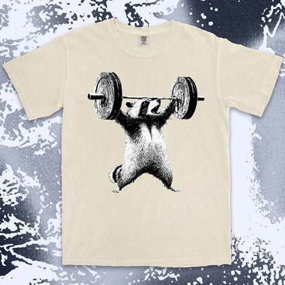 Weightlifting Raccoon Shirt