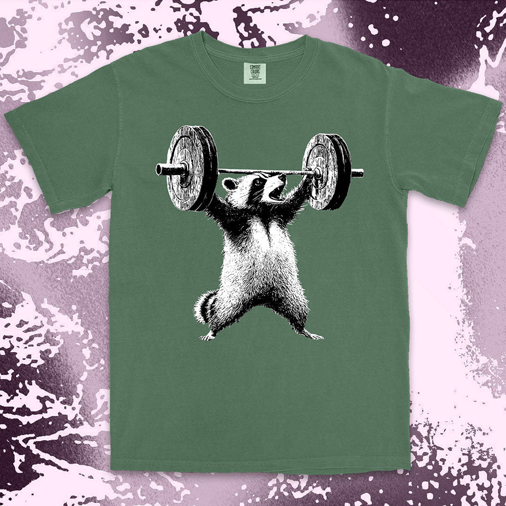 Weightlifting Raccoon Shirt
