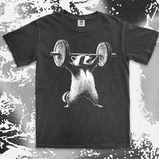 Weightlifting Raccoon Shirt
