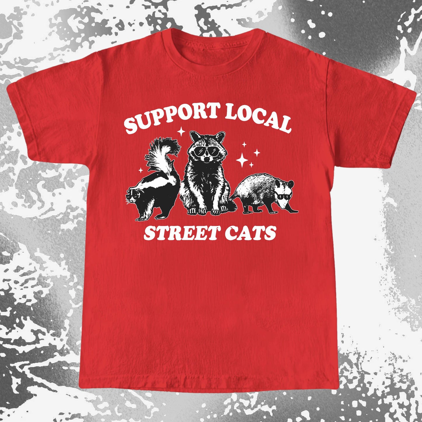 Support Local Street Cats Raccoon Skunk Opossum