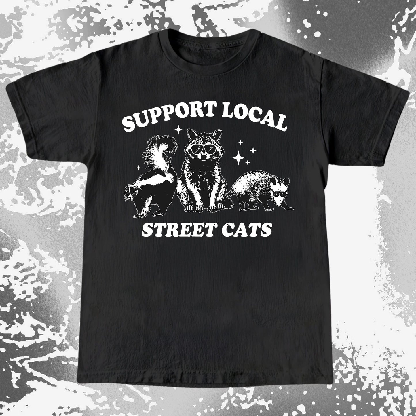 Support Local Street Cats Raccoon Skunk Opossum