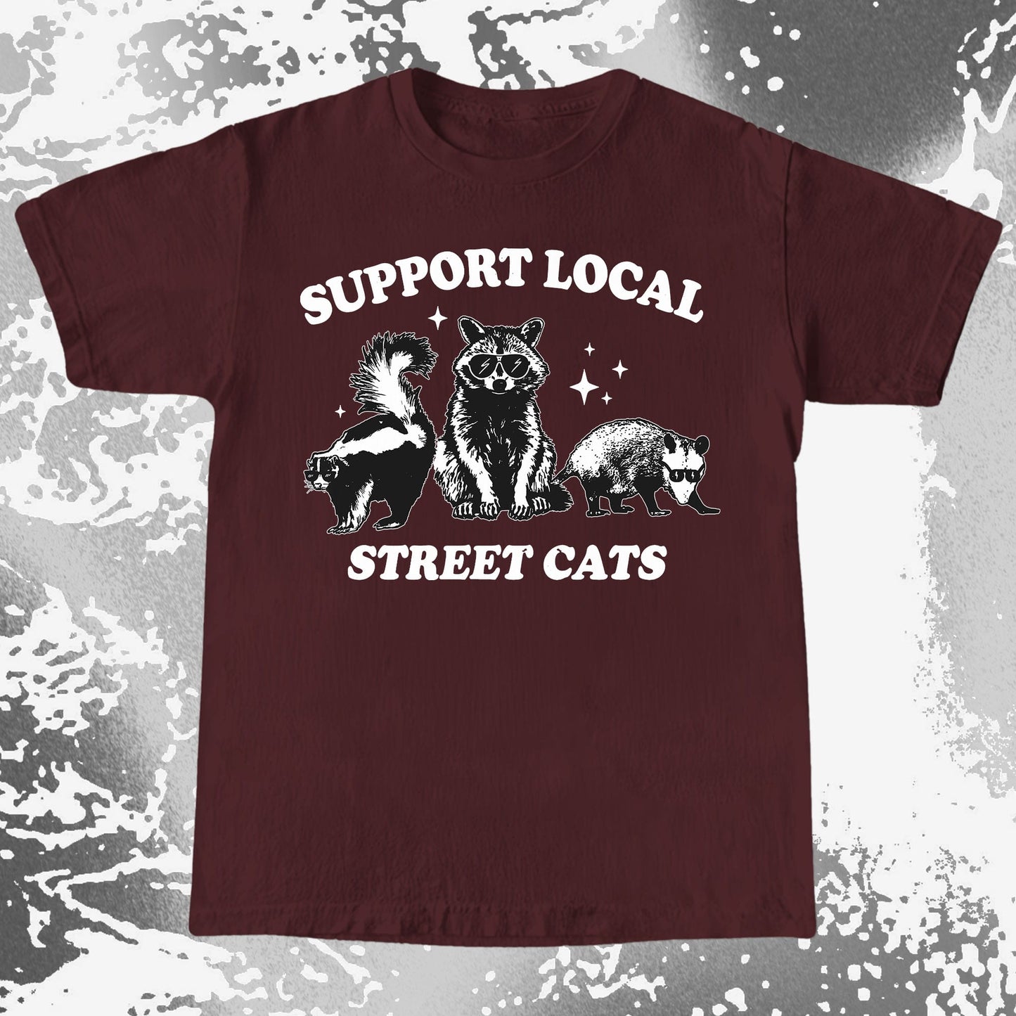 Support Local Street Cats Raccoon Skunk Opossum