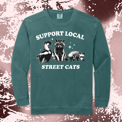 support local street cats shirt funny raccoon possum skunk tee