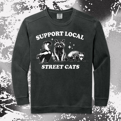 support local street cats shirt funny raccoon possum skunk tee