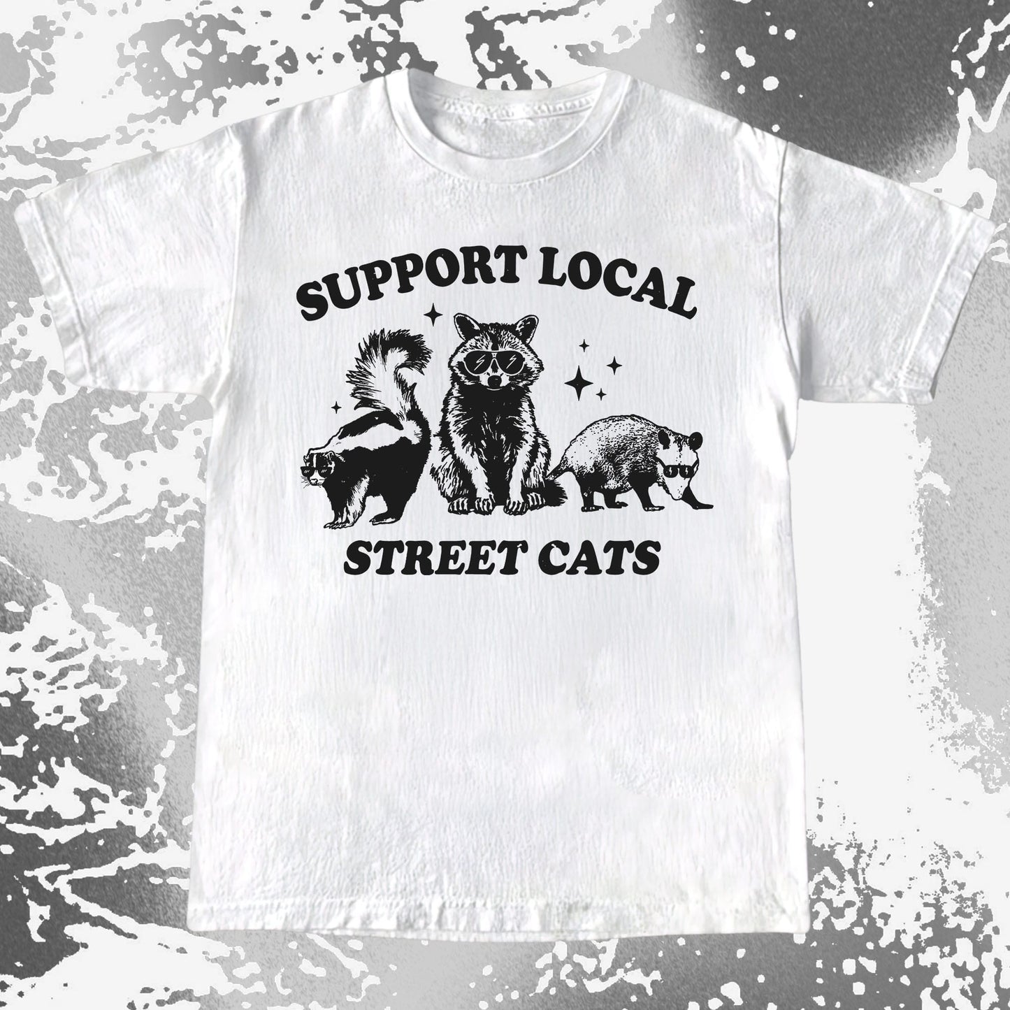 Support Local Street Cats Raccoon Skunk Opossum