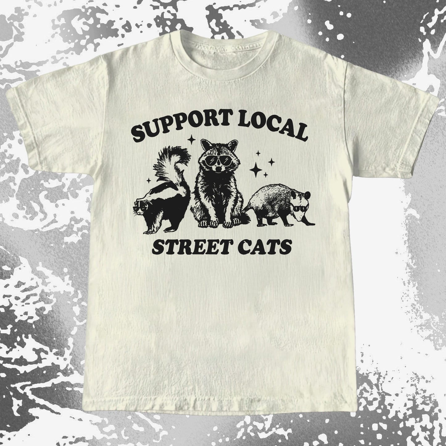 Support Local Street Cats Raccoon Skunk Opossum