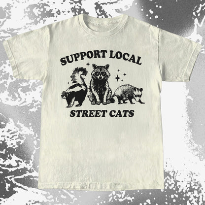 Support Local Street Cats Raccoon Skunk Opossum