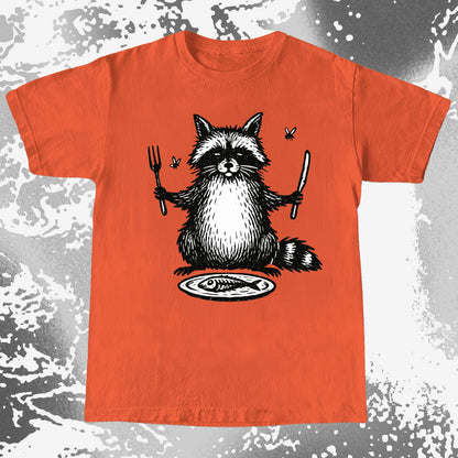 Hungry Raccoon Dinner Funny