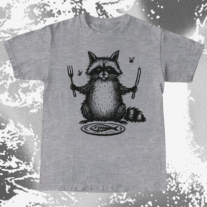 Hungry Raccoon Dinner Funny