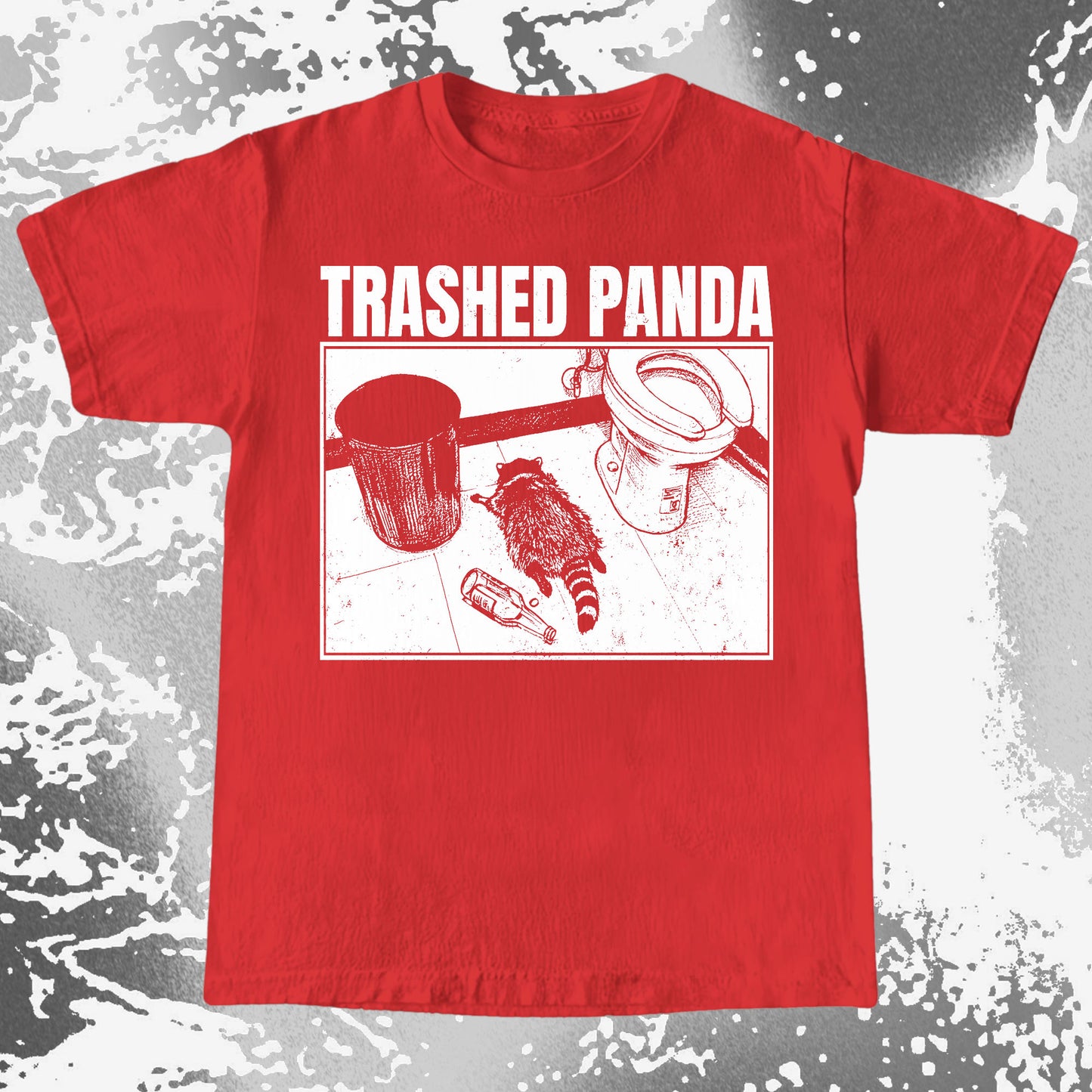 Trashed Panda Funny Drunk Raccoon
