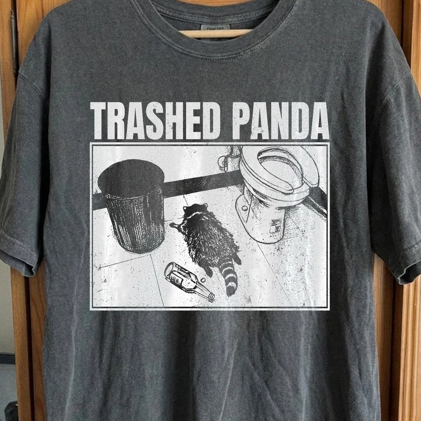 Trashed Panda Funny Drunk Raccoon