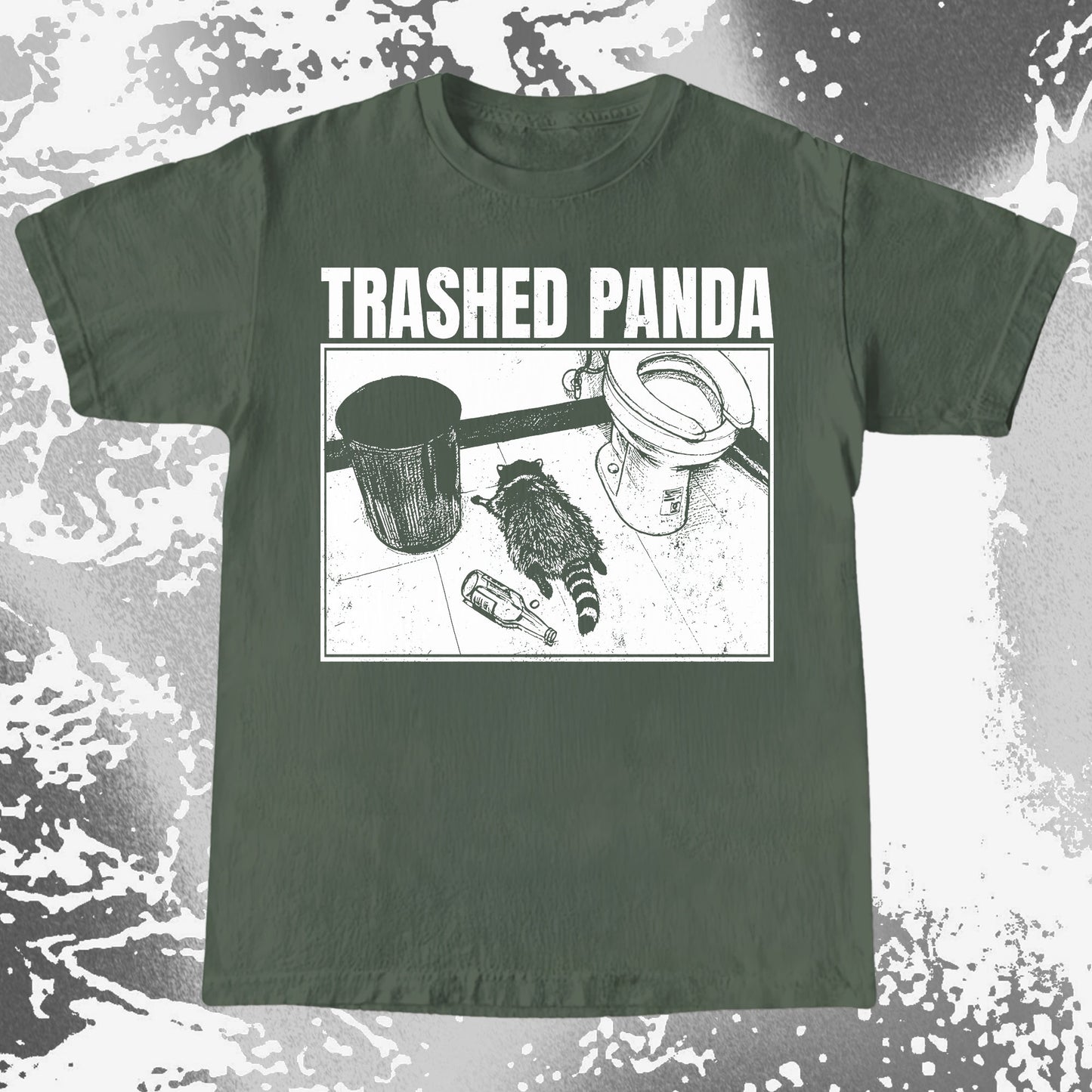 Trashed Panda Funny Drunk Raccoon