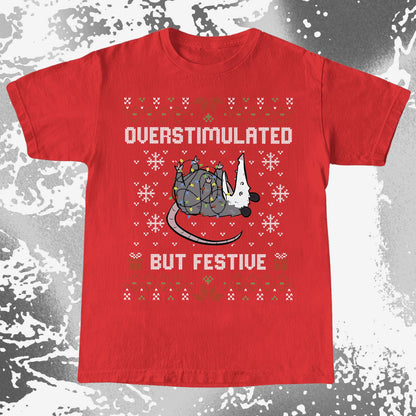 Overstimulated But Festive Christmas Possum