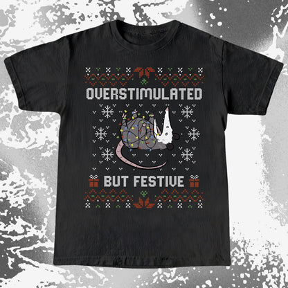 Overstimulated But Festive Christmas Possum