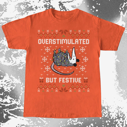 Overstimulated But Festive Christmas Possum