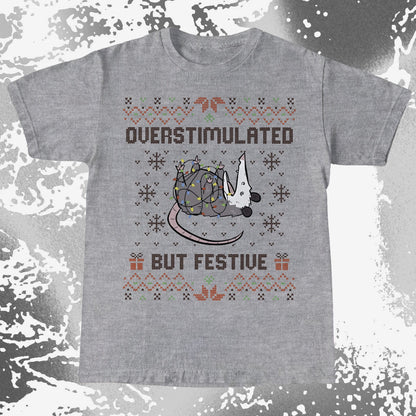 Overstimulated But Festive Christmas Possum